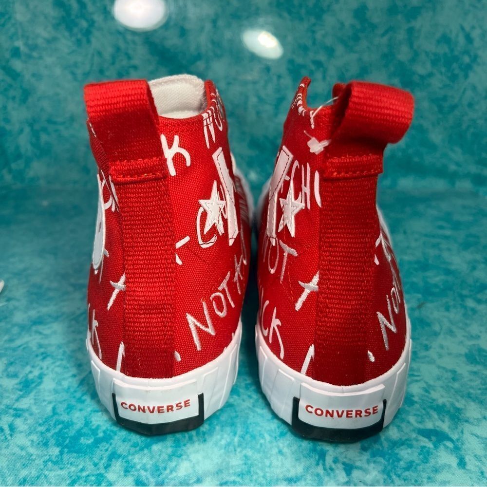 Converse UNT1TL3D Not A Chuck Red White Men’s High Top Shoes Sneakers Size 9 - Picture 4 of 5